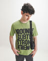 Playera Negra Regular,VERDE OBSCURO