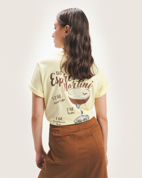 Playera Amarilla Estampada