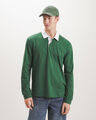 Polo Manga Larga,VERDE OBSCURO