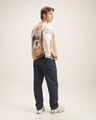 Pantalón Fit Baggy Azul,AZUL MARINO