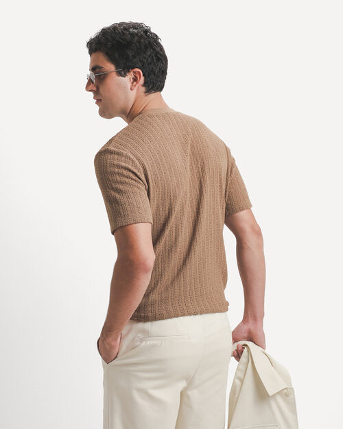 Playera Regular Beige