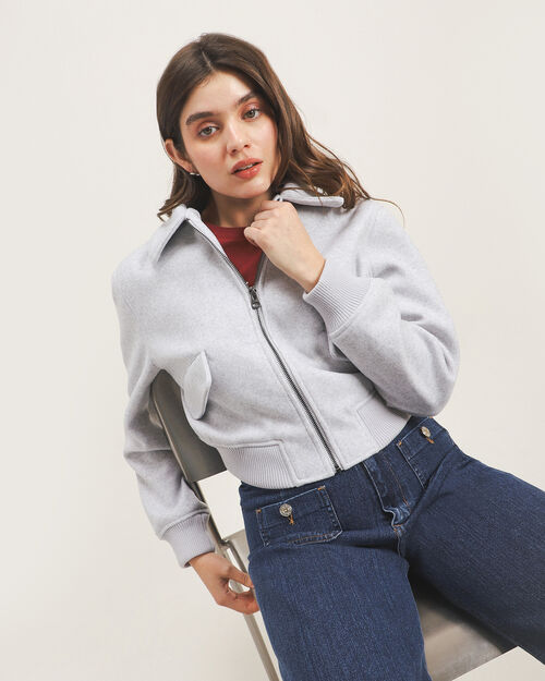 Chamarra Bomber Bolsillos