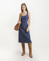Vestido Midi Azul Mezclilla,AZUL MARINO
