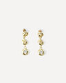 Aretes Flor Texturizada,AMARILLO OCRE