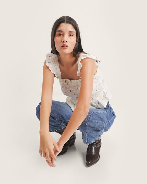 Jeans Fit Barrel Azul