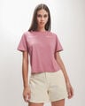 Playera Verde Texto Gr&aacute;fico,ROSA EMPOLVADO