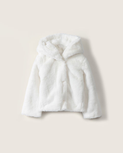 Chamarra Blanca Con Textura