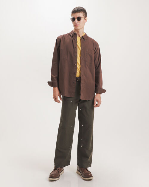 Camisa Regular Caf&eacute;