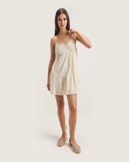 Vestido Beige Tirantes