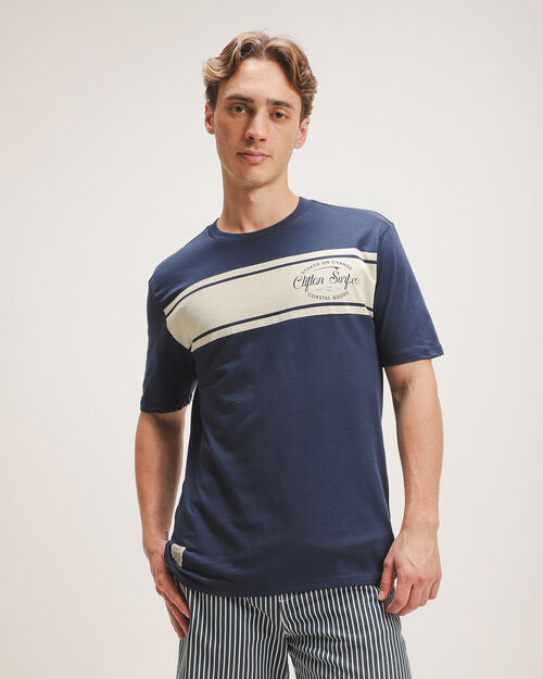 Playera Fit Regular Azul