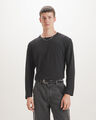 Playera Manga Larga,NEGRO
