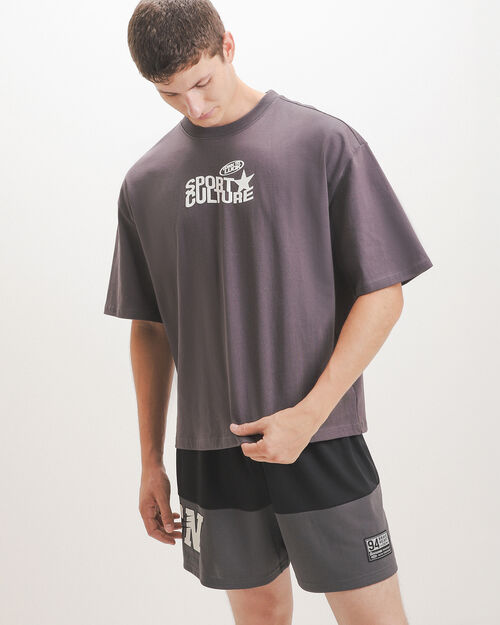 Playera Gris Boxy