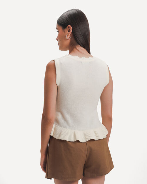 Chaleco Tejido Eyelet