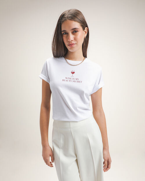 Playera Blanca Fit Slim