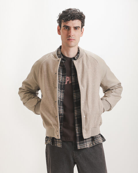 Chamarra Bomber Beige