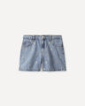 Short Bordado De Mezclilla,AZUL CIELO