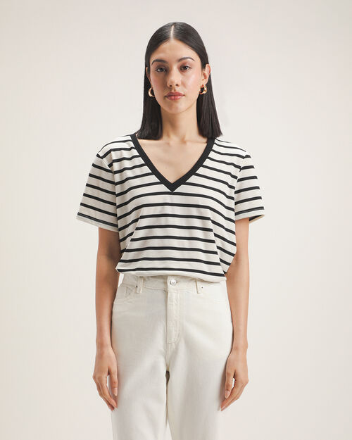 Playera Estampado Rayas