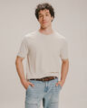 Playera Básica Gris,BEIGE