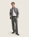 Pantalón Gris Fit Relaxed,GRIS OBSCURO