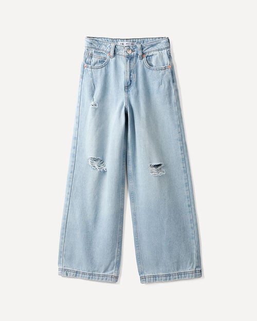 Wide Leg Jeans Azul