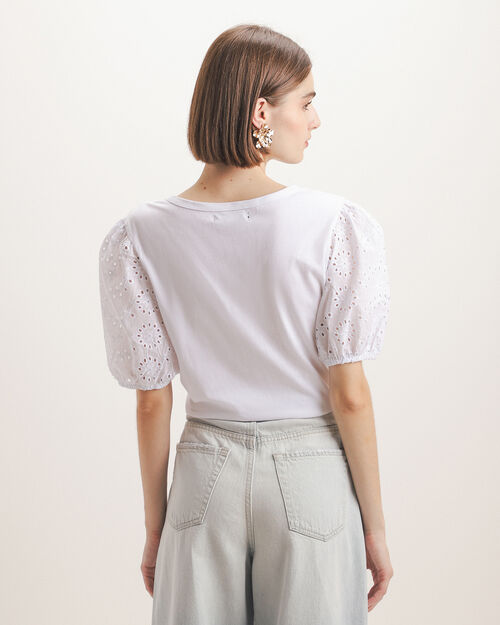 Top Blanco Eyelet