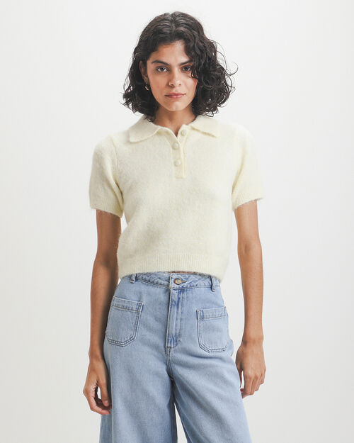 Polo Tejida Amarilla