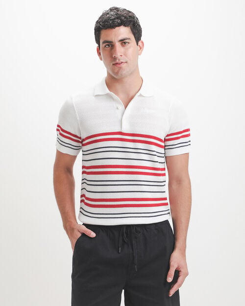 Polo Tejida Estampada