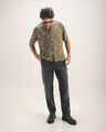 Camisa Fit Relaxed Estampada,VERDE OBSCURO