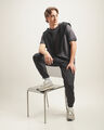 Playera Fit Relaxed Amarilla,GRIS OBSCURO