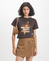 Playera Caf&eacute; Gr&aacute;fica,NEGRO
