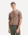 Playera Regular Caf&eacute;,CAFE