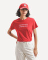 Playera Negra Texto,ROJO