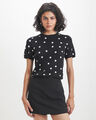 Top Estampado Lunares,BLANCO P1