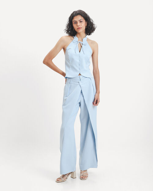 Pantal&oacute;n Azul Doble Pretina