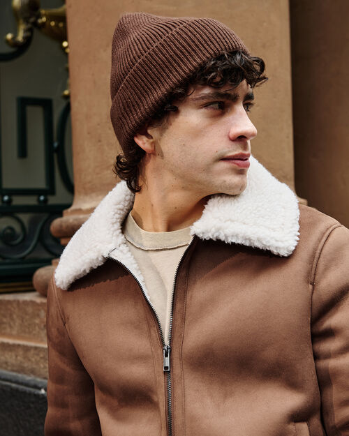 Chamarra Bomber Cuello Borrego