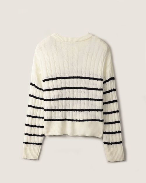 Su&eacute;ter De Punto Blanco