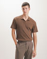 Polo Beige Tejida,CAFE