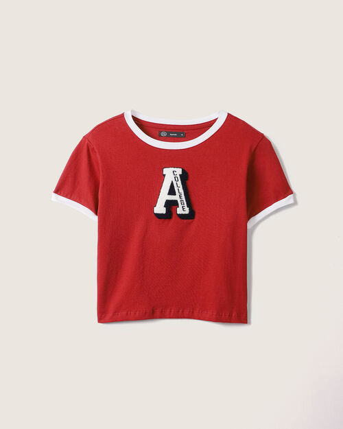 Playera Roja Estampada