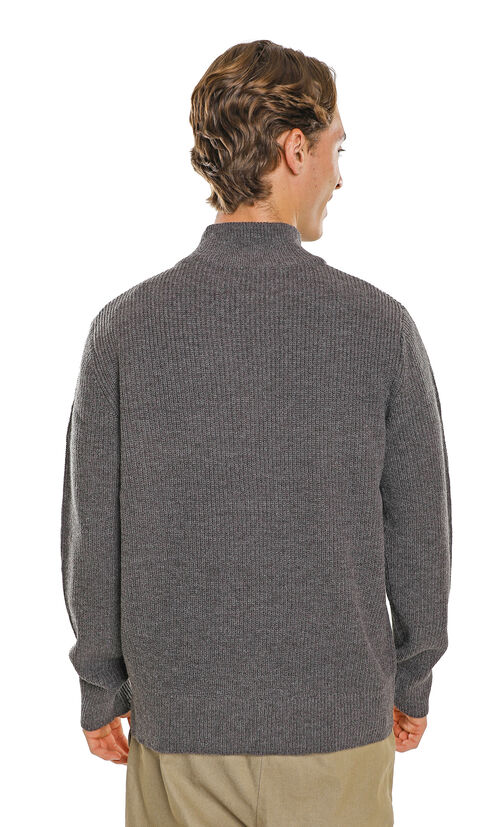 Suéter Cuello Alto Con Cierre