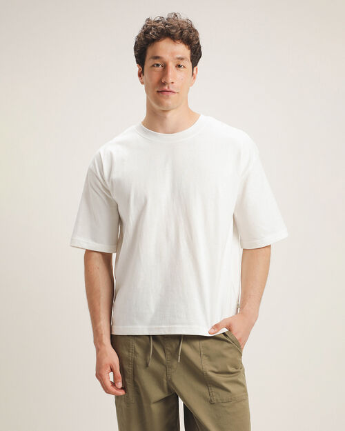 Playera Fit Boxy Blanca