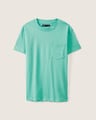 Playera Azul Con Bolsillo,VERDE