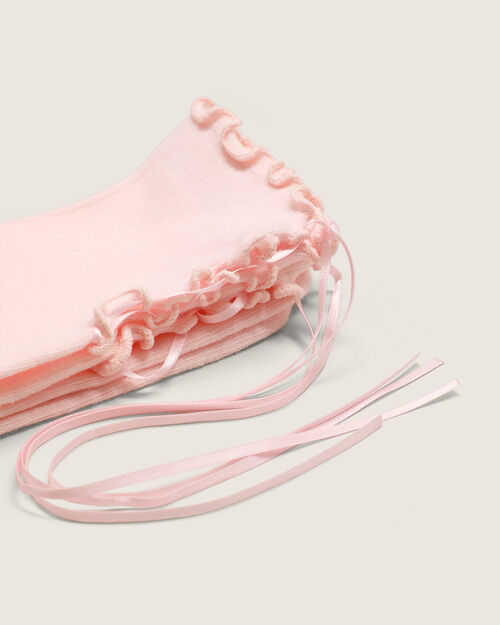 Calcetines Rosa Con Lazo