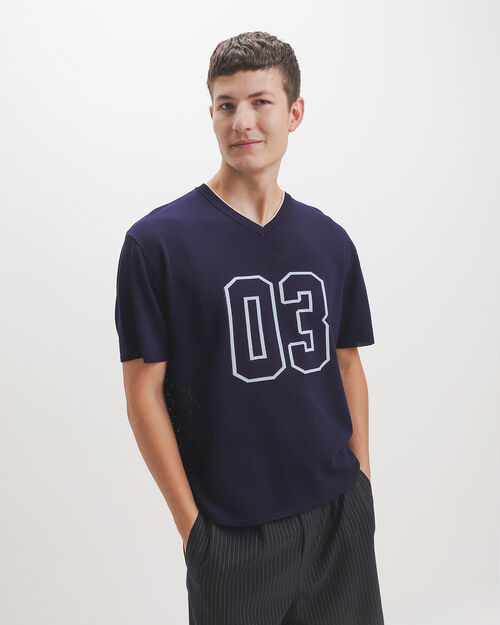 Playera Azul Gr&aacute;fico