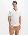 Polo Azul Tejida,BLANCO