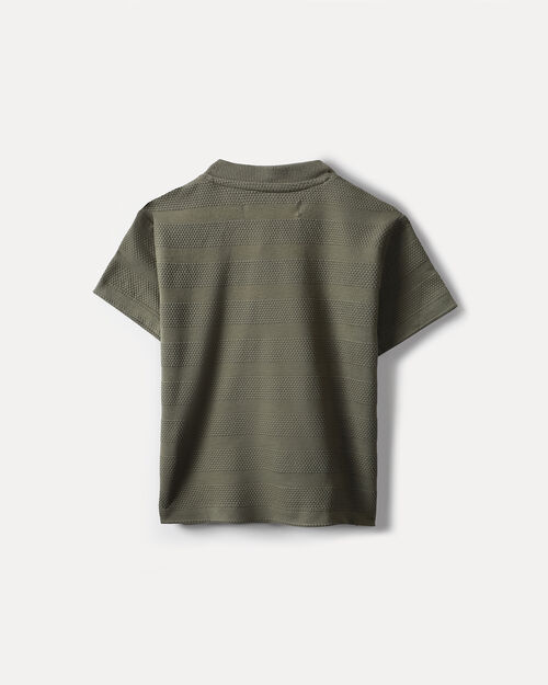 Playera Verde Con Textura