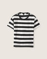 Playera Boxy Dise&ntilde;o Rayas,BLANCO P1