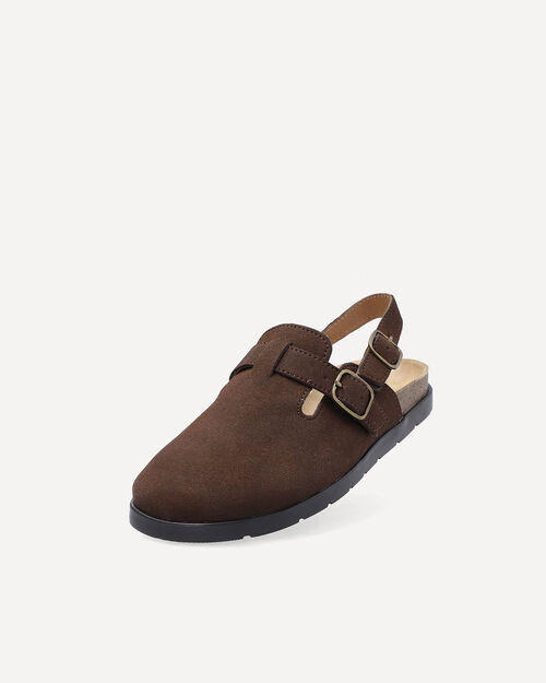 Zapatos Destalonados Caf&eacute;s