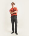 Pantalón Negro Fit Straight,NEGRO