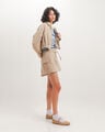 Falda Mini Cargo,BEIGE