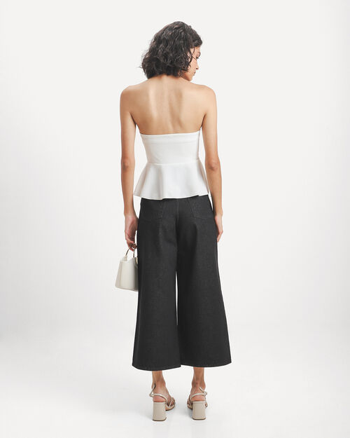 Culotte Jeans Negro